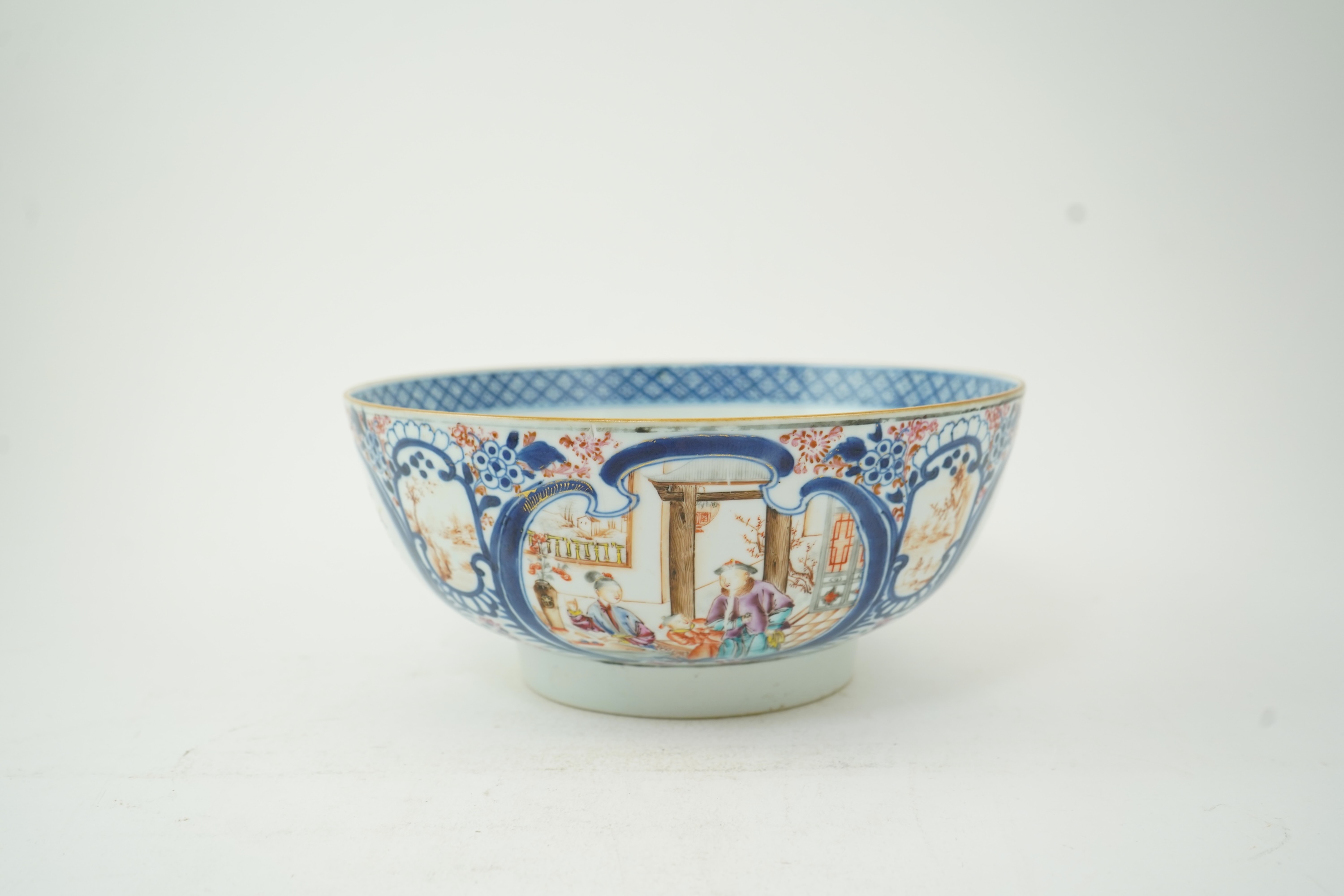 A Chinese famille rose ‘mandarin’ bowl, Qianlong period